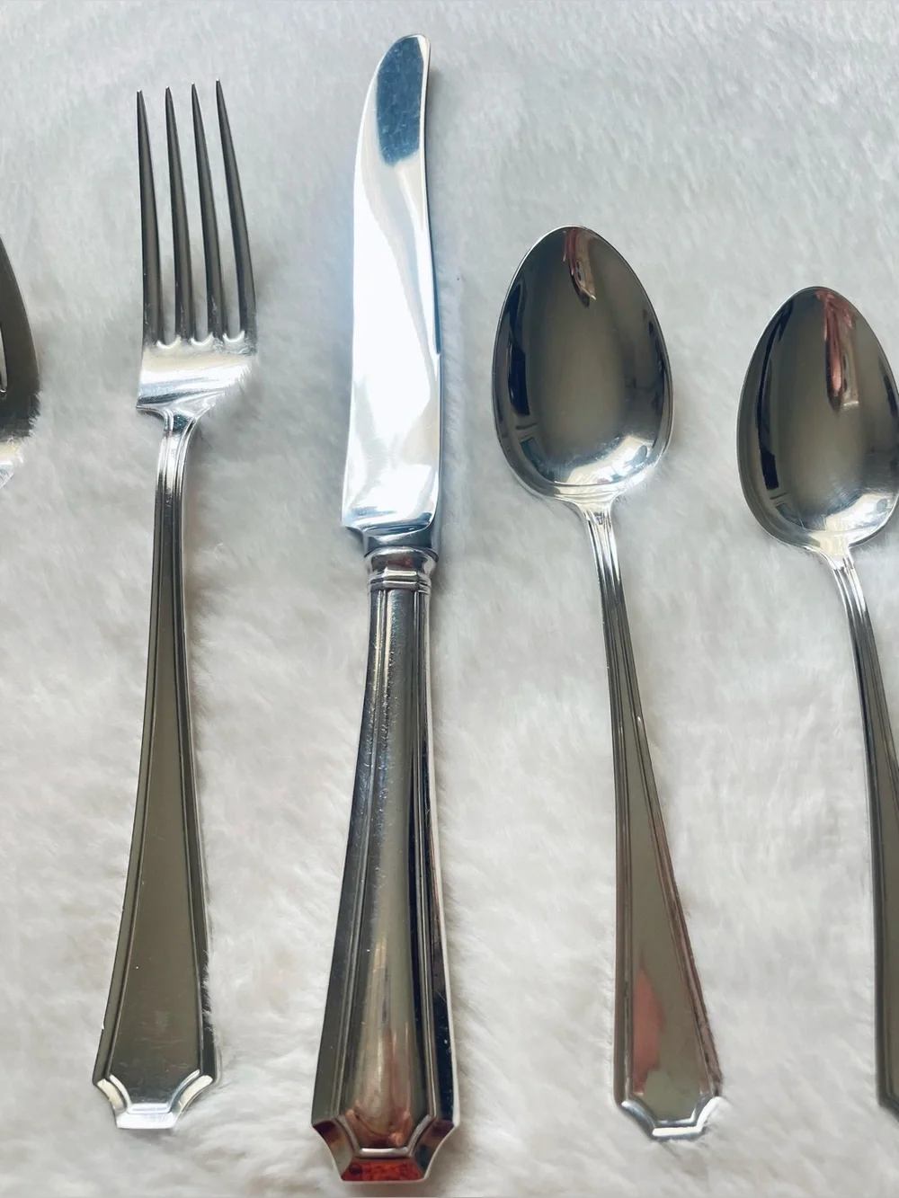 1910 Sterling Flatware Fairfax 5 Piece Place Setting Gorham Antique